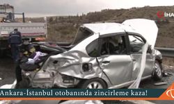 Ankara-İstanbul otobanında zincirleme kaza!