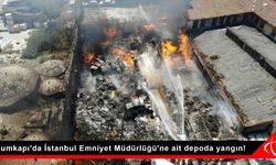 Kumkapı'da İstanbul Emniyet Müdürlüğü'ne ait depoda yangın!