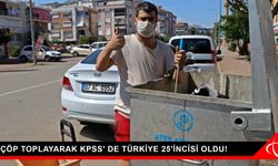 Çöp toplayarak KPSS' de Türkiye 25'incisi oldu!
