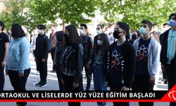 Ortaokul ve liselerde yüz yüze eğitim başladı