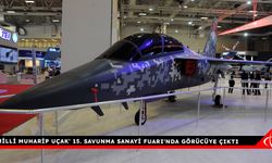 ‘Milli Muharip Uçak' 15. Savunma Sanayii Fuarı'nda görücüye çıktı