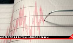 Kayseri'de 4,1 Büyüklüğünde Deprem