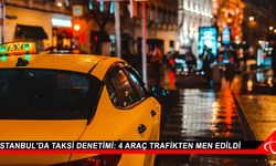 İstanbul'da taksi denetimi: 4 araç trafikten men edildi