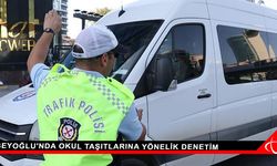 Beyoğlu'nda okul taşıtlarına yönelik denetim