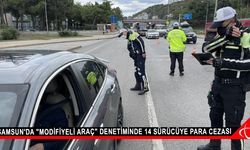 Samsun'da "modifiyeli araç" denetiminde 14 sürücüye para cezası