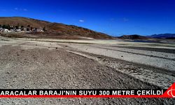 Karacalar Barajı'nın suyu 300 metre çekildi