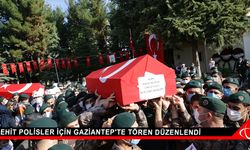 Şehit polisler için Gaziantep'te tören düzenlendi