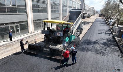 Büyükşehir, Toptancılar Sitesi Yollarını Yeniliyor