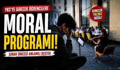 Sınav kaygısına karşı moral buluşması.