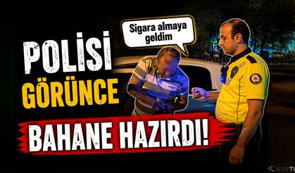 Alkol denetimini görünce aracı park etti...