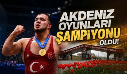 KSÜ Öğrencisi Hakan Büyükçıngıl, Akdeniz Oyunları Şampiyonu Oldu