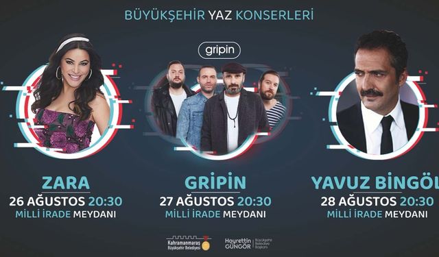 Kahramanmaraş Büyükşehir Yaz Konserleri devam ediyor!