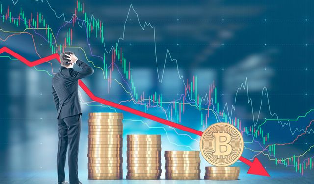 Bitcoin'de sert düşüş