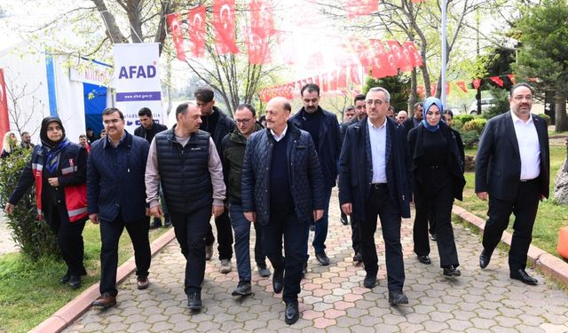 Başkan Güngör, Bakan Bilgin ile Saha Ziyareti Gerçekleştirdi