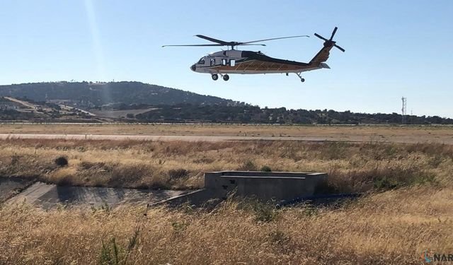 Türkiye'den Yunanistan'a 2 uçak ve 1 helikopter gönderildi.