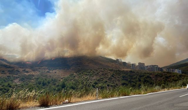 İzmir duman altında Evler Boşaltılıyor