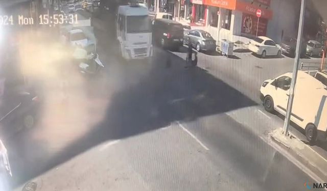 Maltepe’de bir çocuğa vinç çarptı.