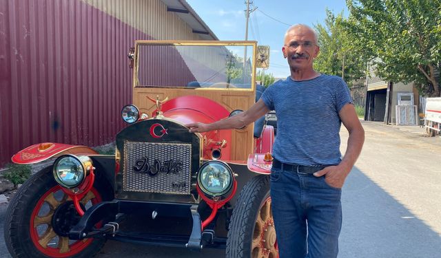 Marangoz, 4 ayda eliyle 1925 model elektrikli araç üretti