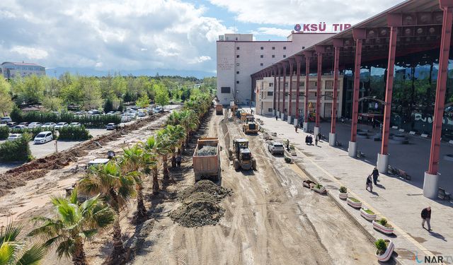 Tıp Fakültesinin yolu yenileniyor!