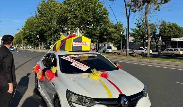 Araçlarına Fenerbahçe bayraklı tabut yerleştiren iki sürücüye ceza.
