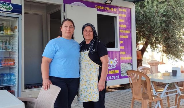 Konteynerden yükselen kadın gücü.