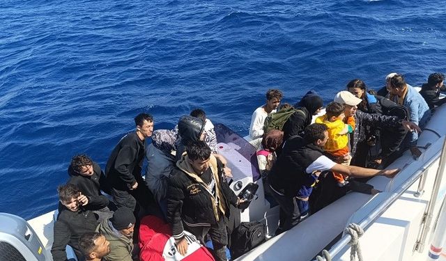 Aydın’da 26 düzensiz göçmen kurtarıldı.