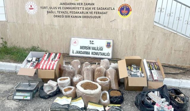 Kaçak sigara ticareti yapan şüpheli yakalandı.