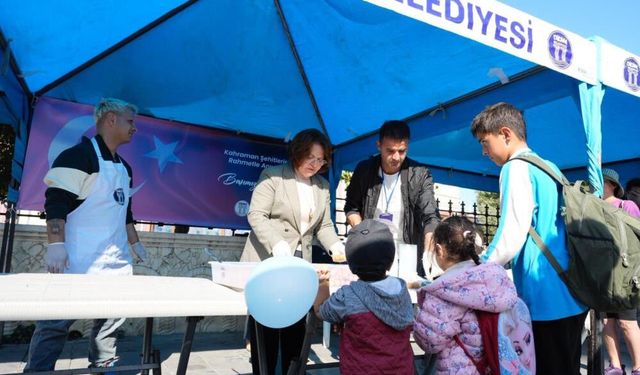 Didim’de şehitler için lokma hayrı düzenlendi.