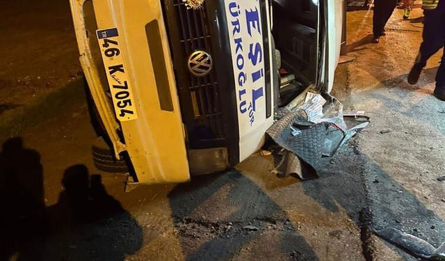 Kahramanmaraş’ta minibüs kazası