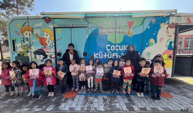 Kahramanmaraş'ın mobil kütüphanesi yüzlerce çocuğa ulaştı