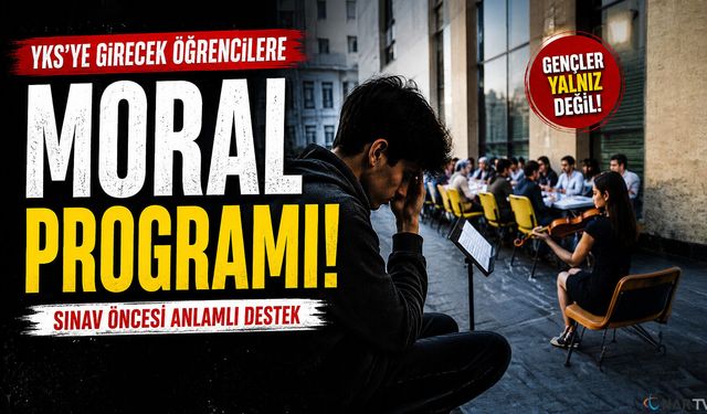 Sınav kaygısına karşı moral buluşması.
