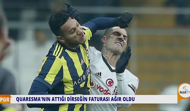 QUARESMA'NIN ATTIĞI DİRSEĞİN FATURASI AĞIR OLDU