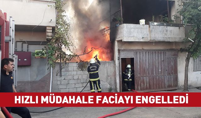 HIZLI MÜDAHALE FACİAYI ENGELLEDİ