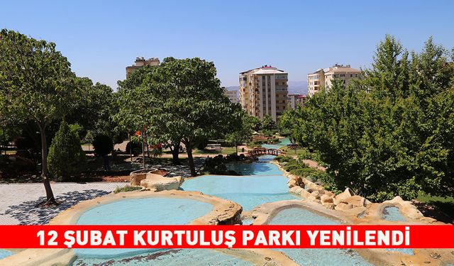 12 ŞUBAT KURTULUŞ PARKI YENİLENDİ