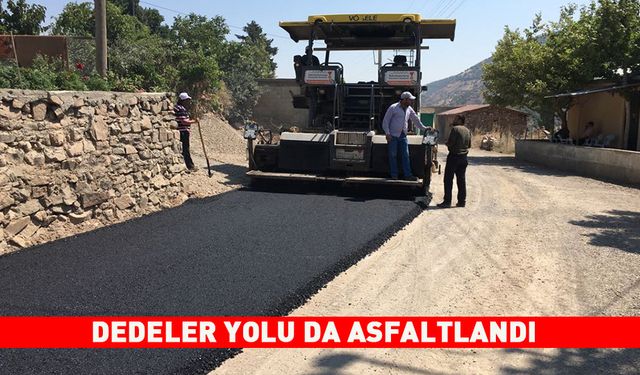 DEDELER YOLU DA ASFALTLANDI