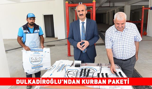 DULKADİROĞLU’NDAN KURBAN PAKETİ