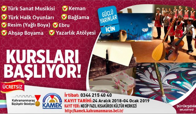 KAMEK’TE KIŞ DÖNEMİ KAYITLARI BAŞLADI