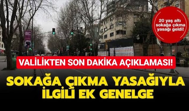 Kahramanmaraş Valiliği’nden Sokağa Çıkma Yasağına İlişkin Yeni Açıklama!