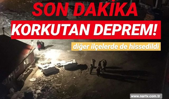 SON DAKİKA | 4 BÜYÜKLÜĞÜNDE DEPREM!