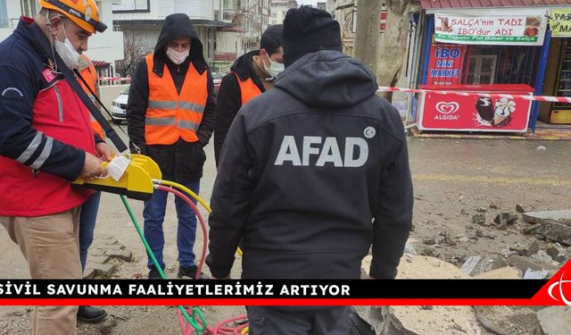 Sivil Savunma Faaliyetlerimiz Artıyor