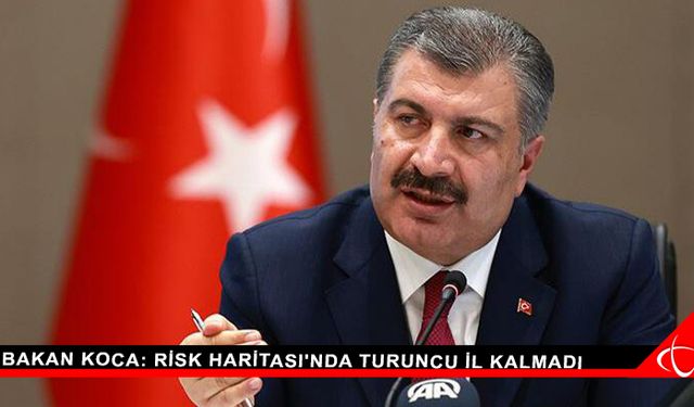 BAKAN KOCA: Risk Haritası'nda Turuncu İl Kalmadı