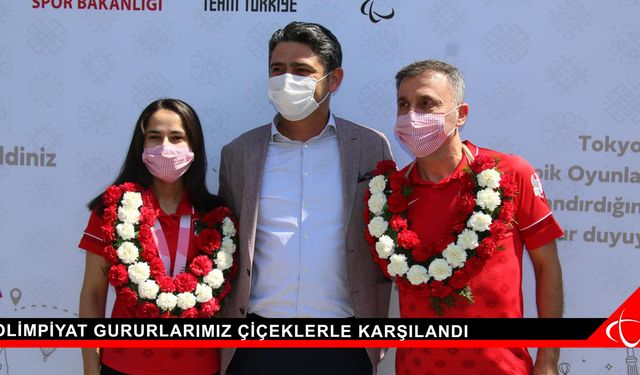 Olimpiyat Gururlarımız Çiçeklerle Karşılandı