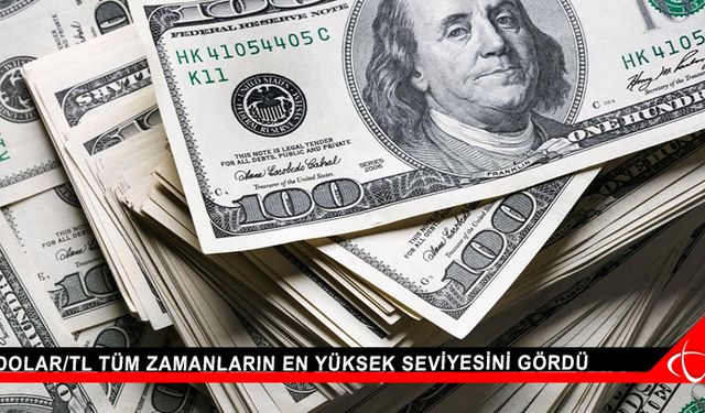 Dolar/TL tüm zamanların en yüksek seviyesini gördü