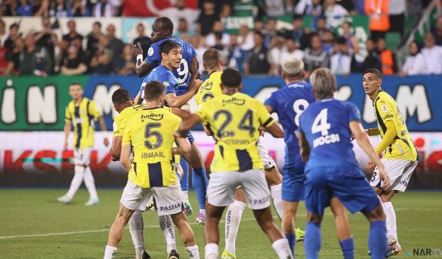 Fenerbahçe, Rize'de rakibini 5-0 mağlup etti