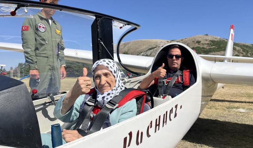83 Yaşında Uçma hayali gerçek oldu!