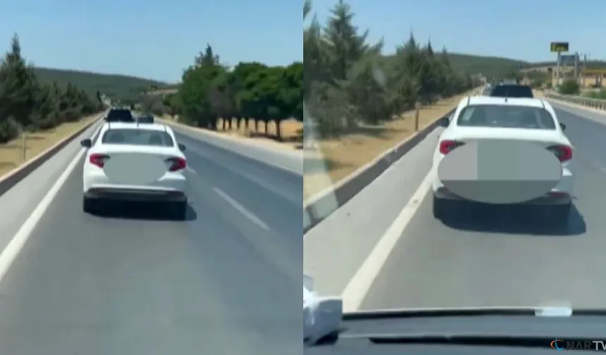Kahramanmaraş'ta ambulansa sürücü yol vermedi.