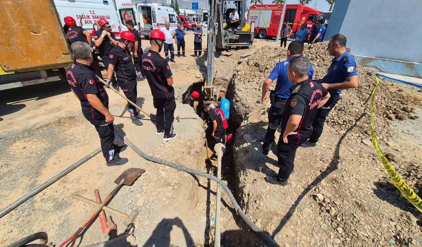 Kahramanmaraş’ta Altyapı Çalışmasında Göçük.