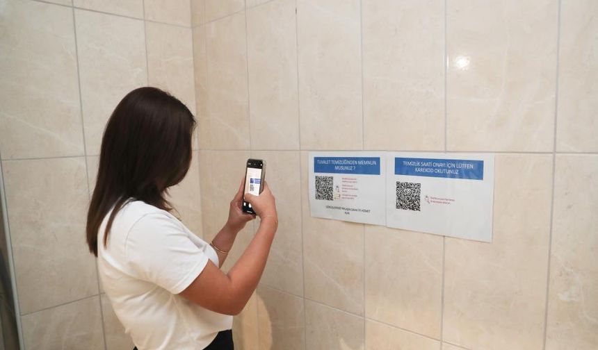 Hastanelerde hijyen için QR kodlu yeni dönem.