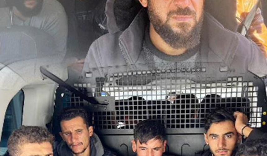 Aracıyla tıka basa göçmen taşıyan insan taciri tutuklandı.