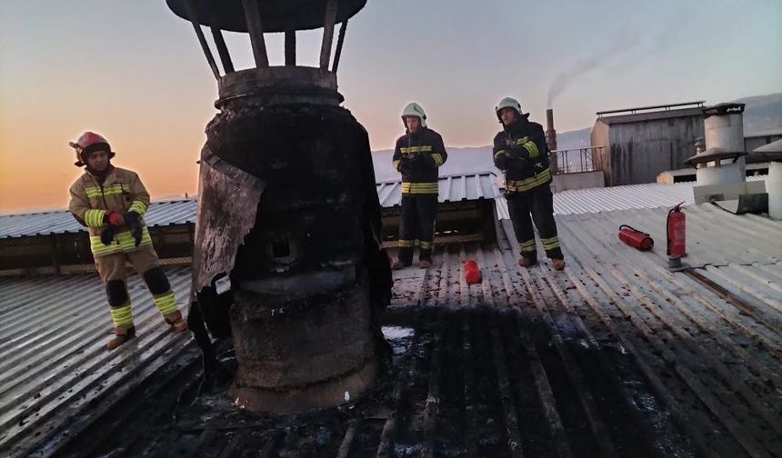 Kahramanmaraş'ta fabrika yangınları.